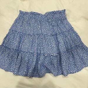 Wild Fable Blue Floral Skirt